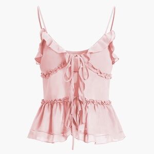 Commense Aegean Sea Tied Fly Away top in pink. Women’s size Large.